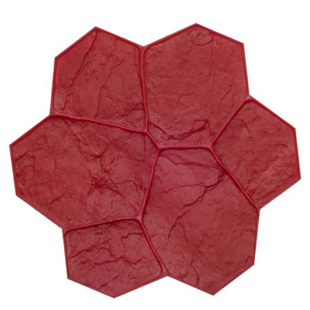 BONWAY Bon 12-873 Floppy Mat, Random Stone, Red, 29" X 29" 12-873